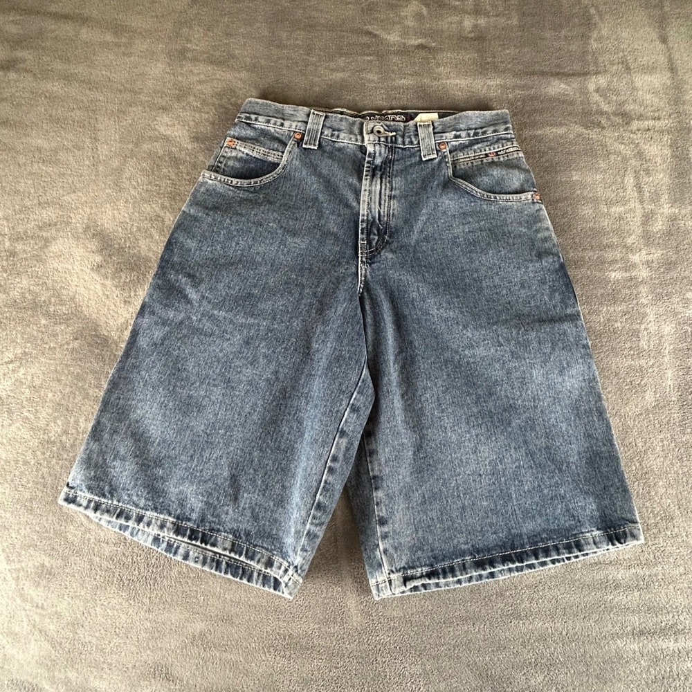 Vintage JNCO Boxcar Denim Shorts Mens 30 Wide Leg Blue NWT 90s Y2K Streetwear